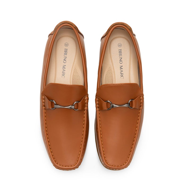 Bruno Marc Men's Dress Loafers Slip On Casual Driving Loafer,Size 7,Tan,Henry-1 - Image 3